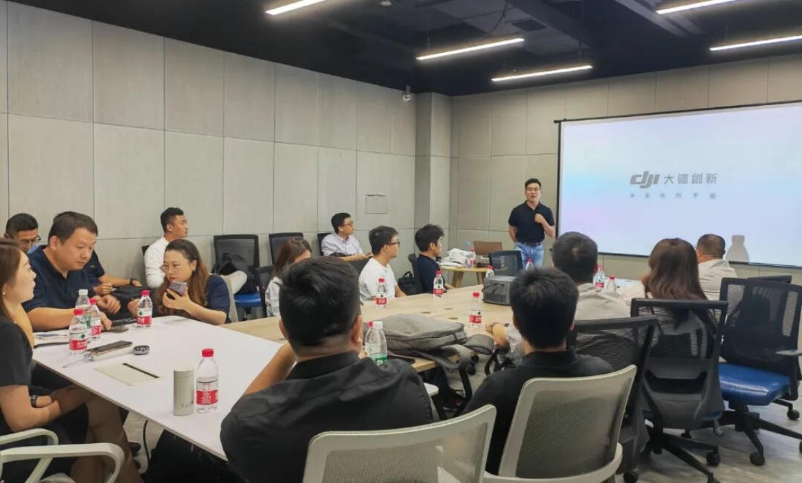 RoboMaster robotics arena hands-on experience during a DJI company visit