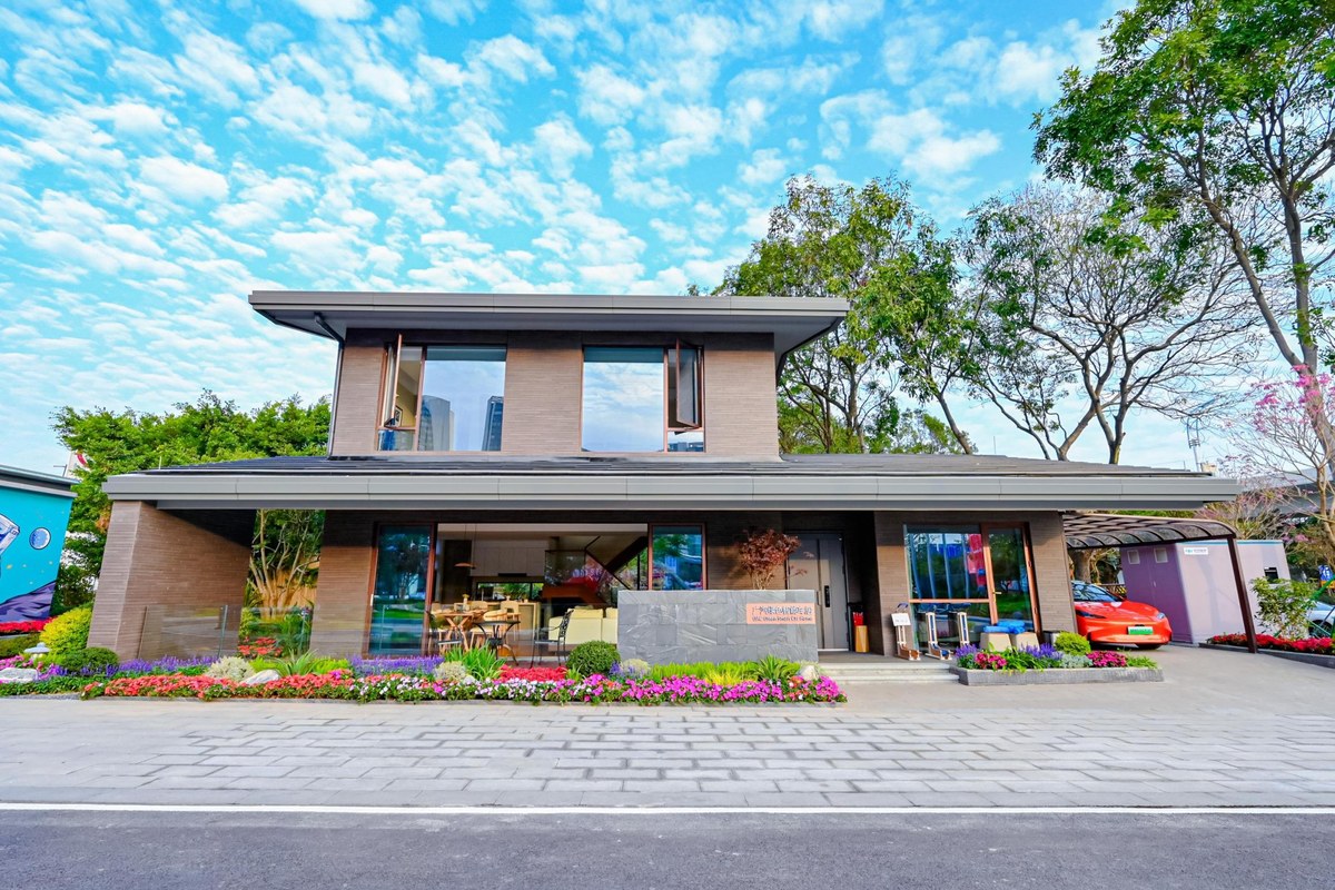 GAC Green Smart Vehicle Residence demonstration building at the GAC Tech Museum in Nansha, Guangzhou