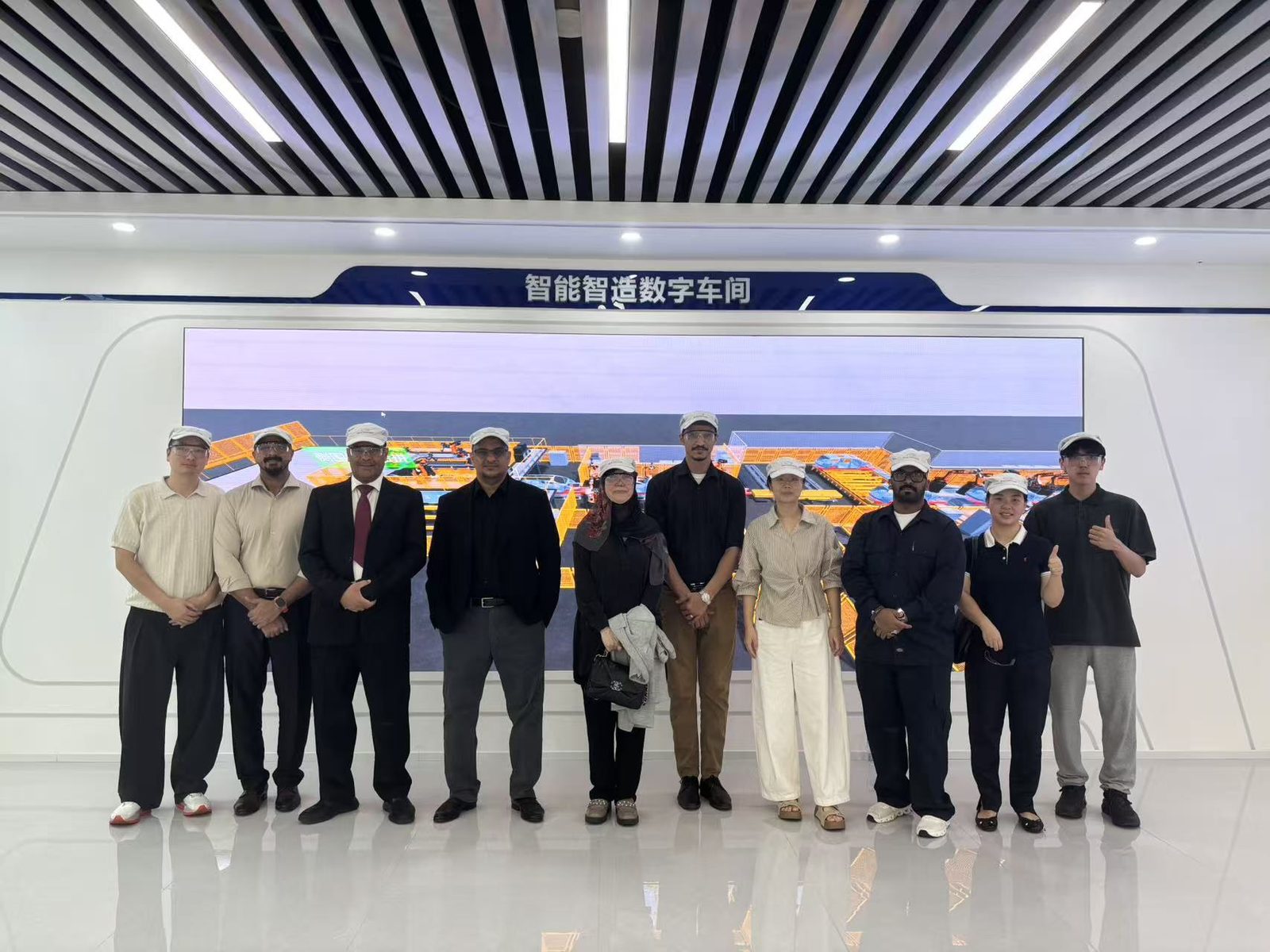 GAC company visit delegation and CST team at the smart digital workshop in Guangzhou