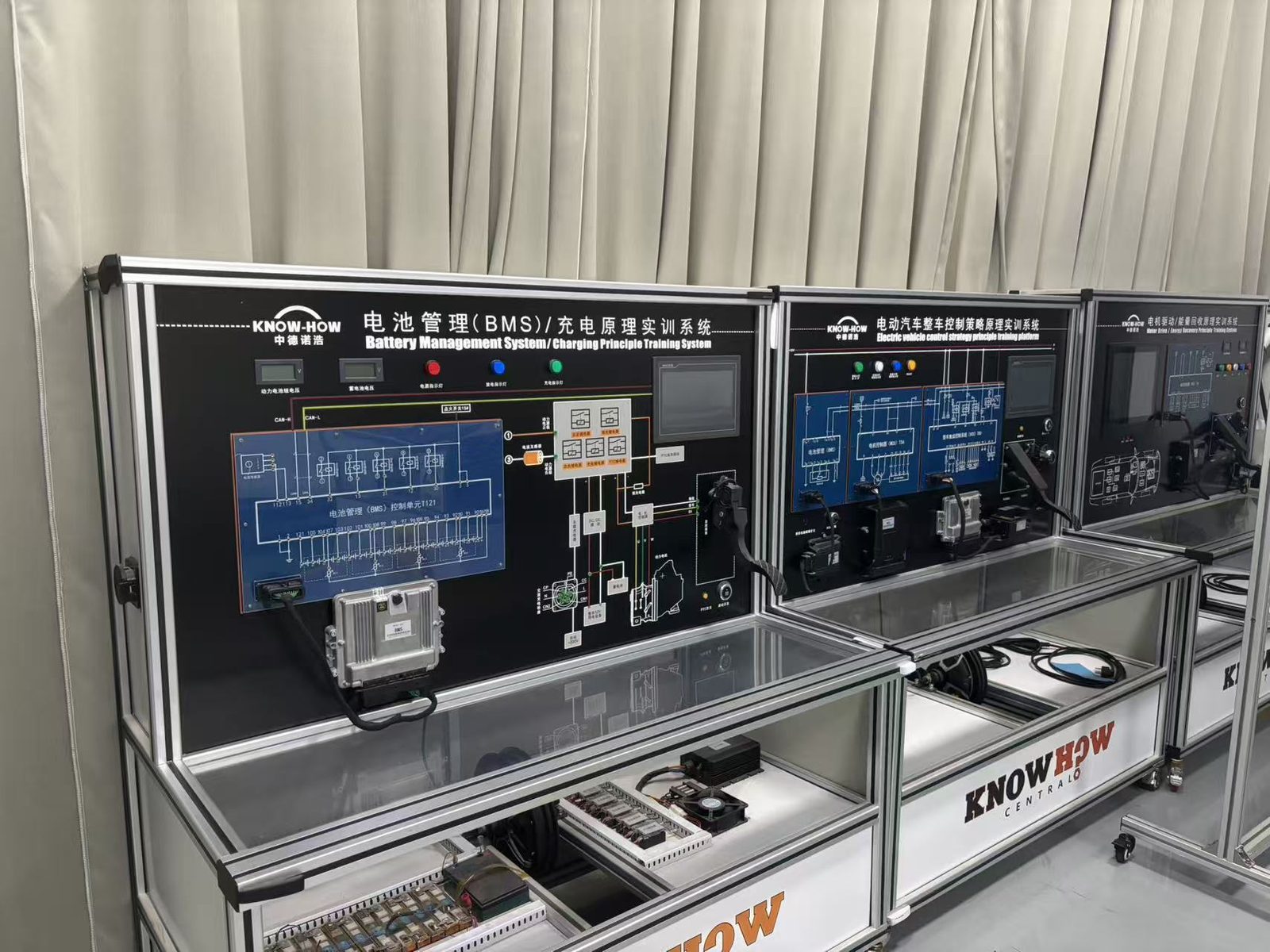 Battery management and charging training rigs at the GAC Craftsman Academy