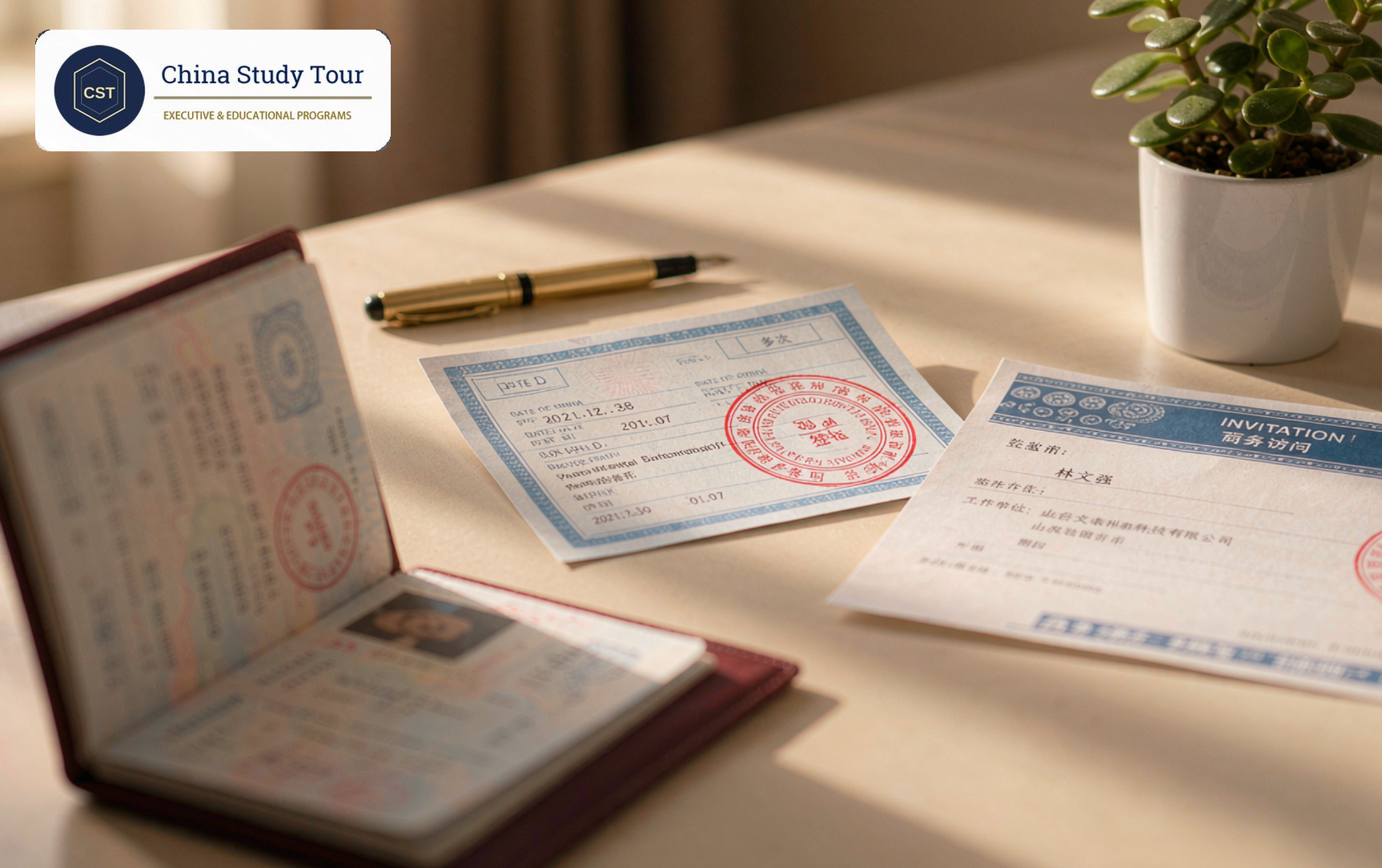 Sample China invitation letter for a visa, on company letterhead with the official seal